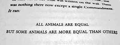 Orwell some animals are more equal than others drug possession